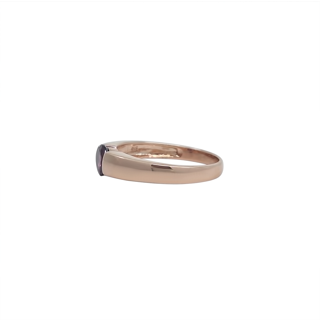 9ct Rose Gold Purple Stone Ring