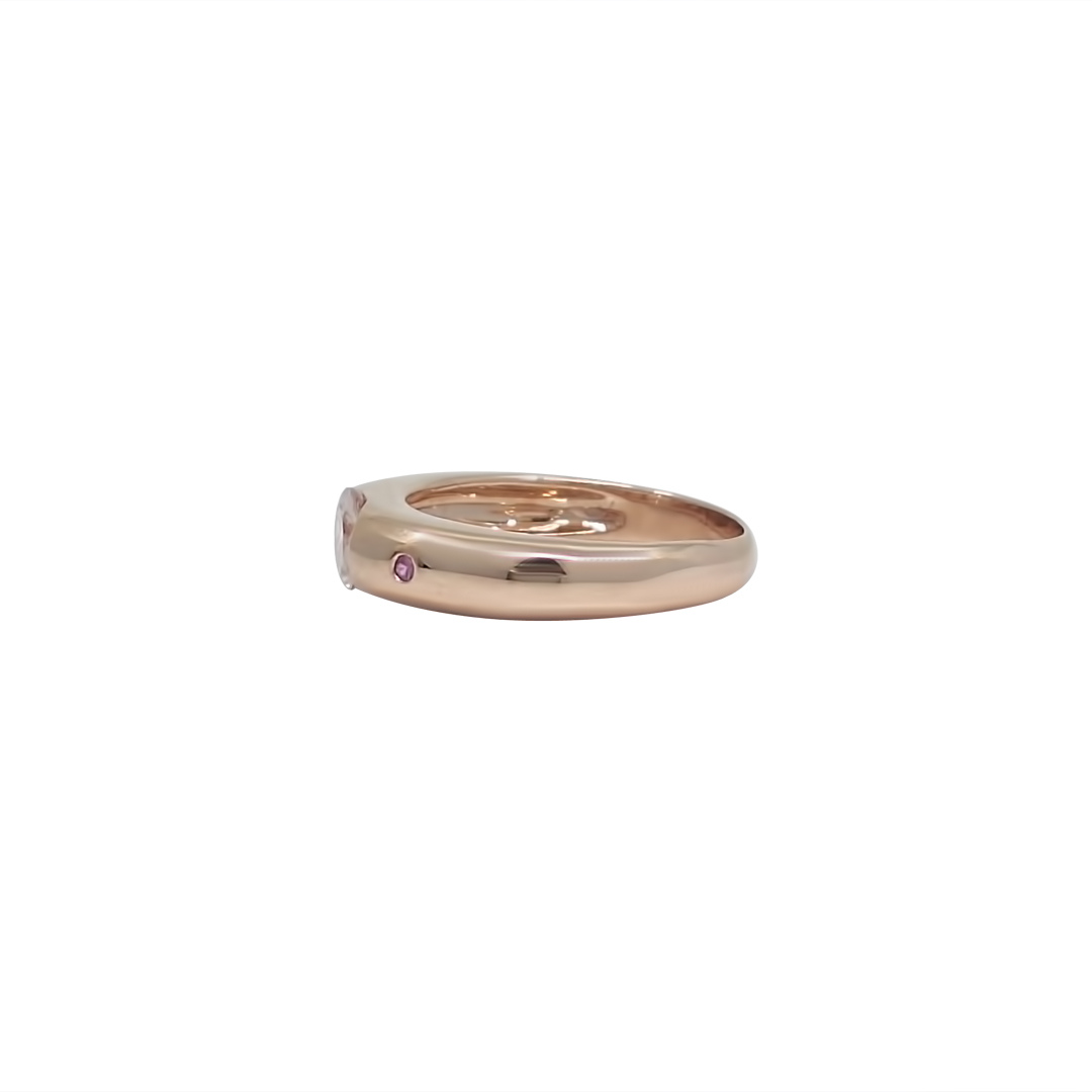 9ct Rose Gold Quartz Gemstone Ring