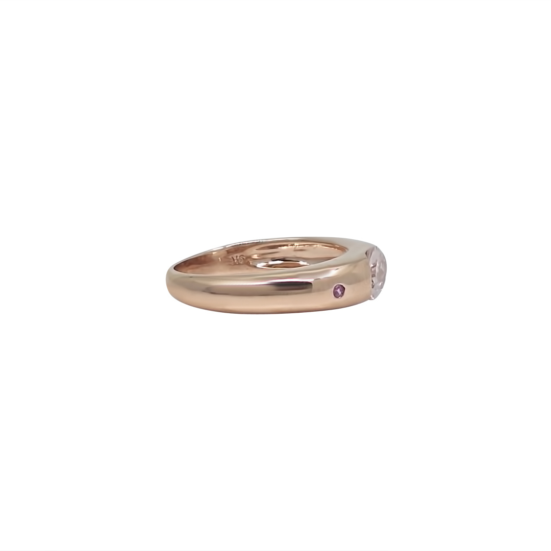9ct Rose Gold Quartz Gemstone Ring
