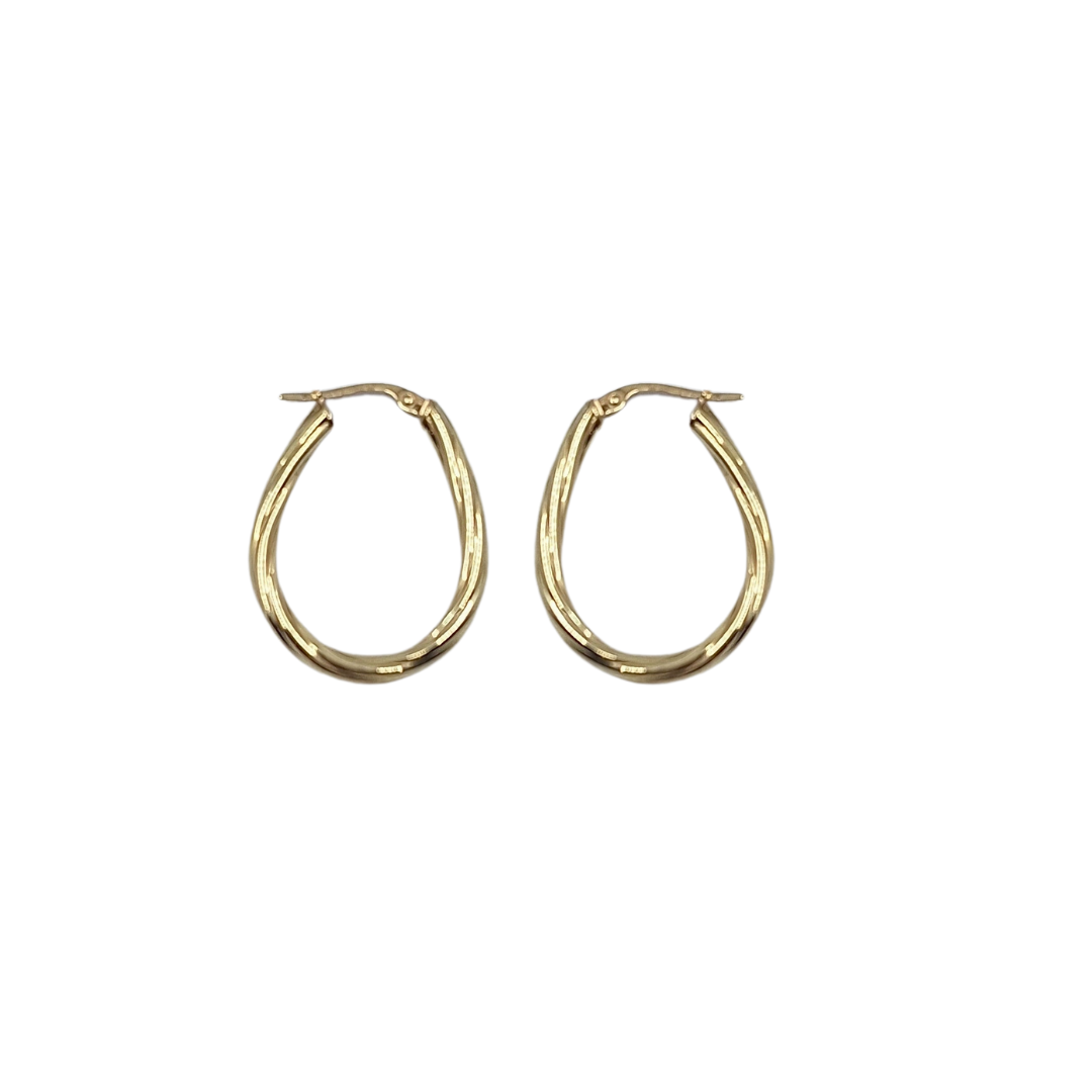 9ct Yellow Gold Creole Earrings