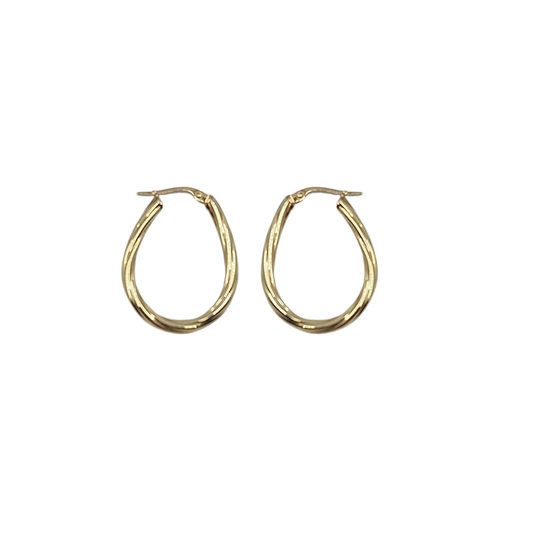 9ct Yellow Gold Creole Earrings