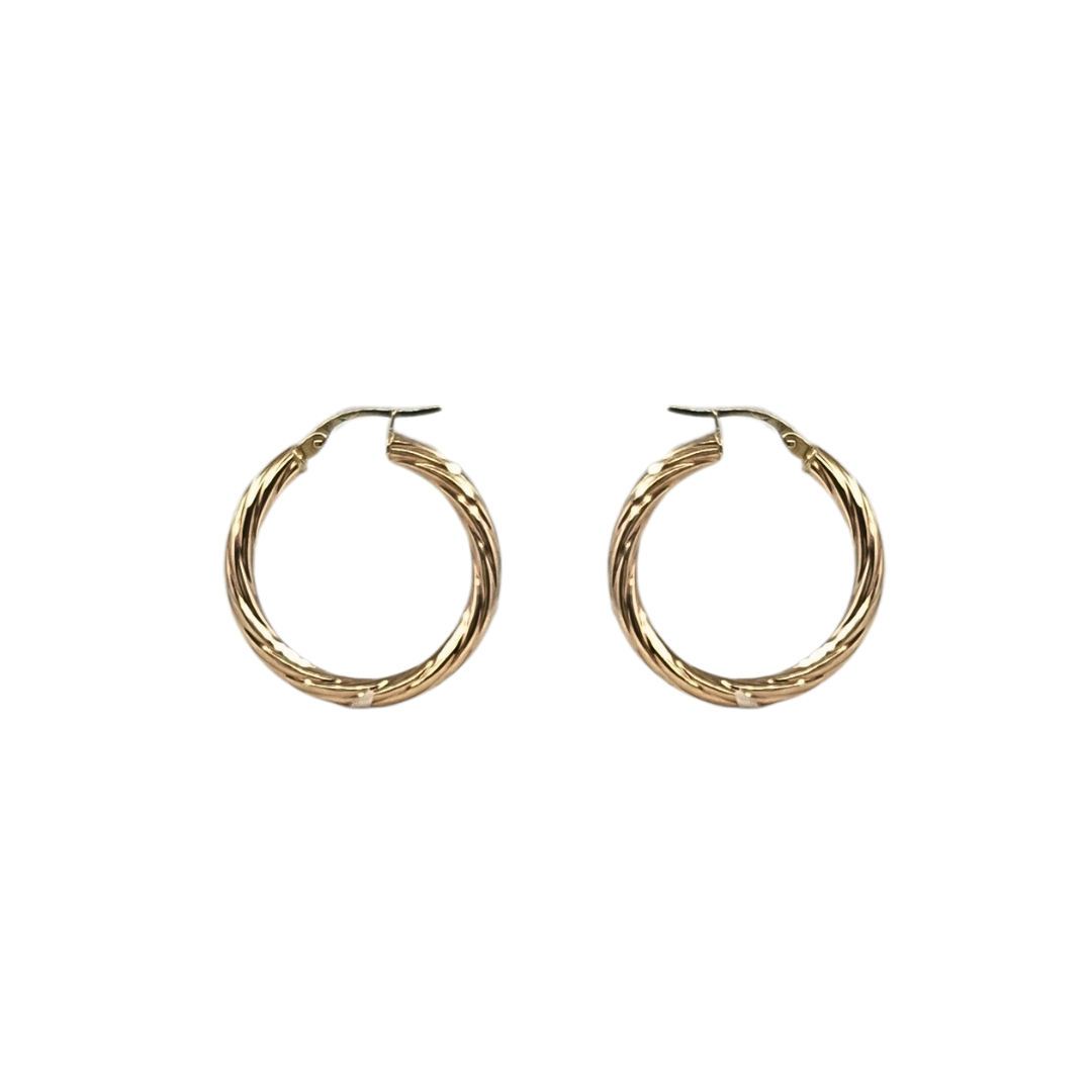 9ct Yellow Gold Creole Earrings