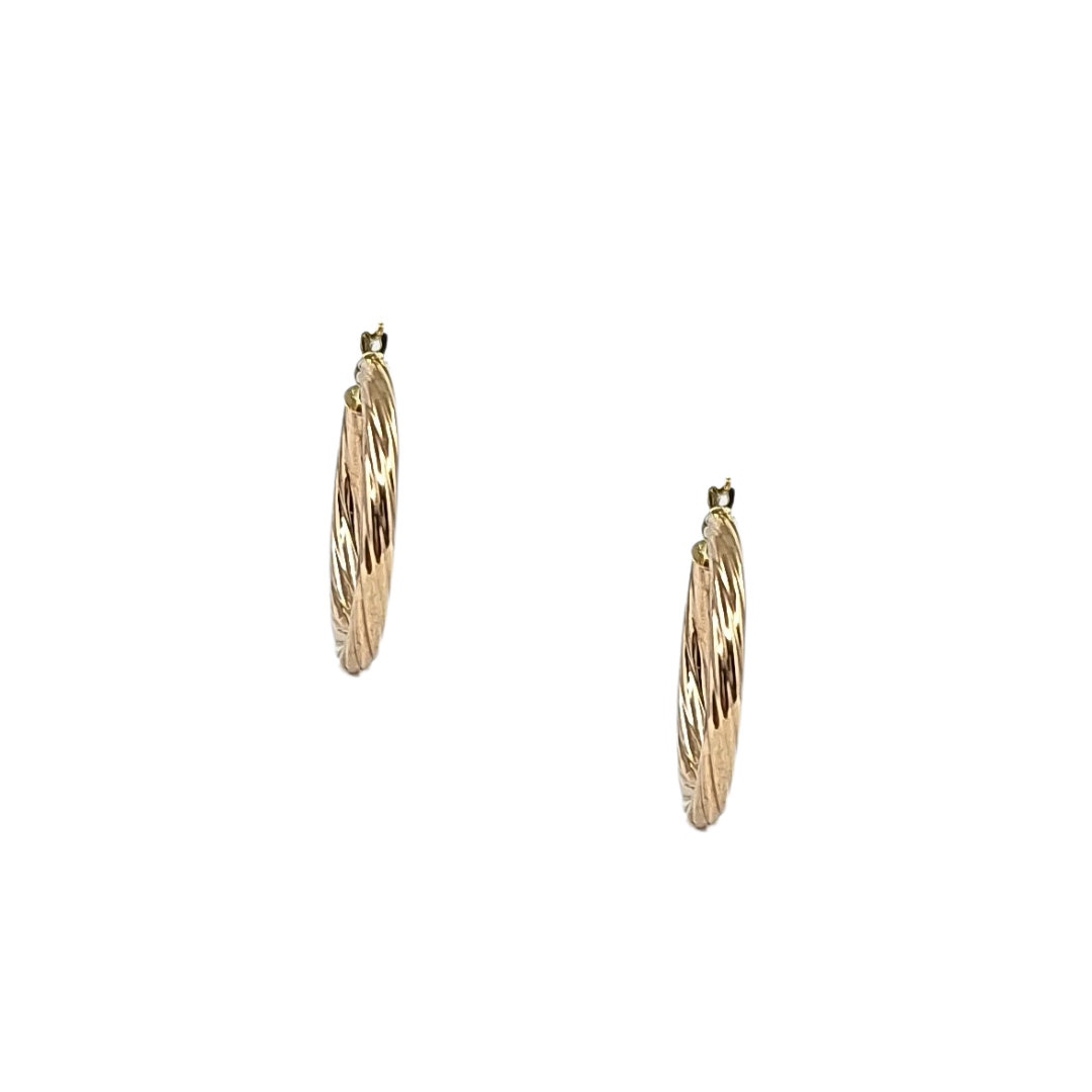 9ct Yellow Gold Creole Earrings