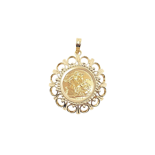 Full Sovereign Pendant 1966