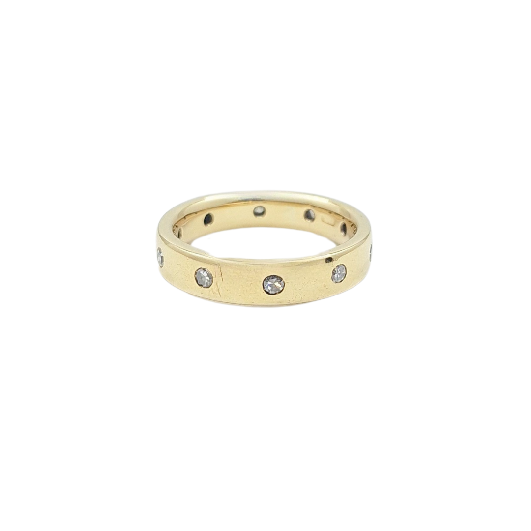 9ct Gold Diamond Wedding Band