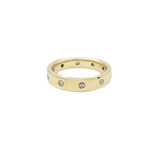9ct Gold Diamond Wedding Band