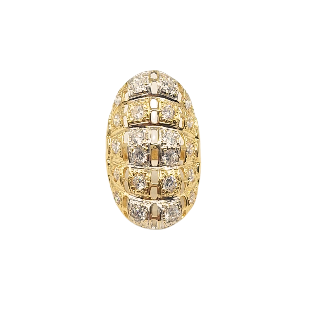 18ct Yellow Gold Cubic Zirconia Dress Ring