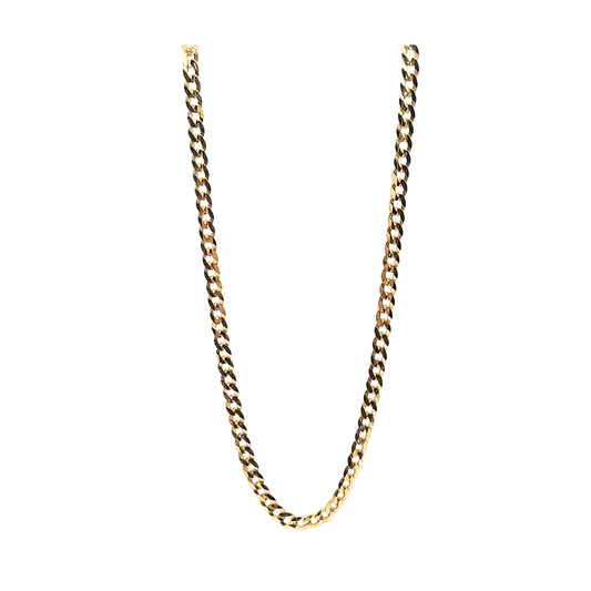 9ct Yellow Gold Curb Chain 22"