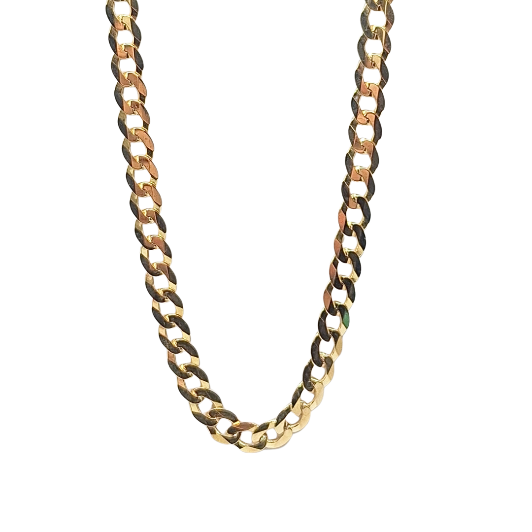 9ct Yellow Gold Curb Chain 20"