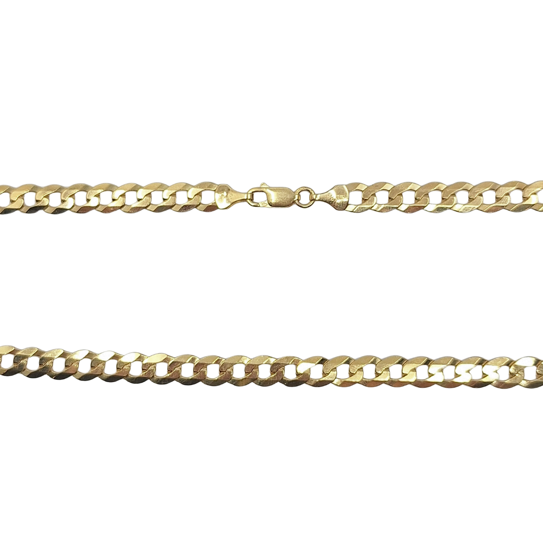 9ct Yellow Gold Curb Chain 20"