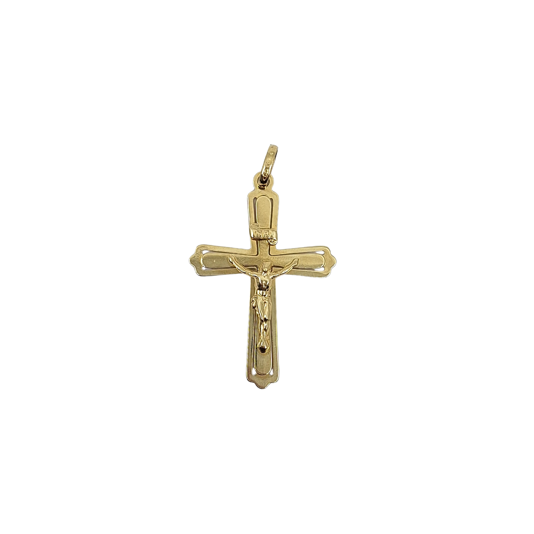 9ct Yellow Gold Crucifix