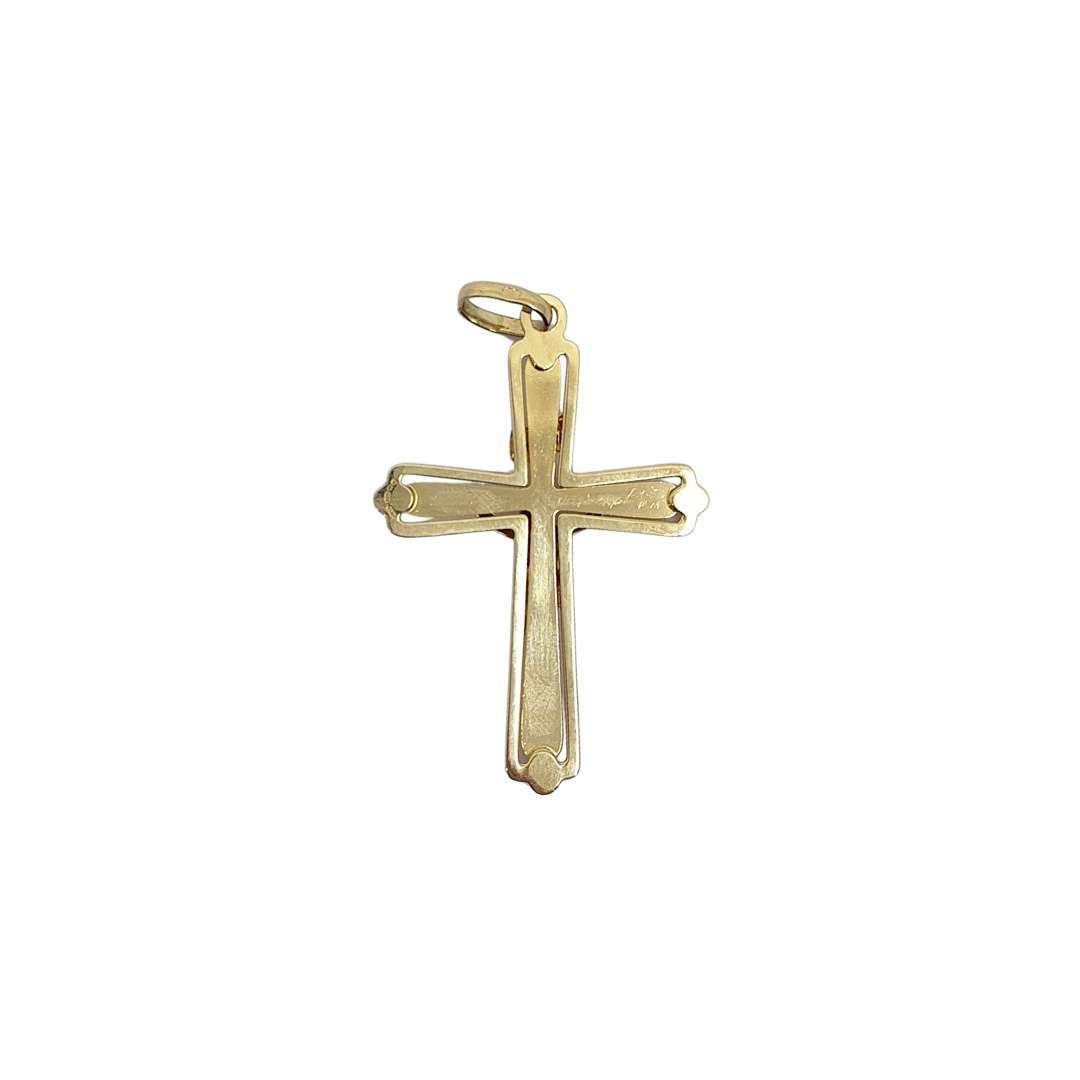 9ct Yellow Gold Crucifix
