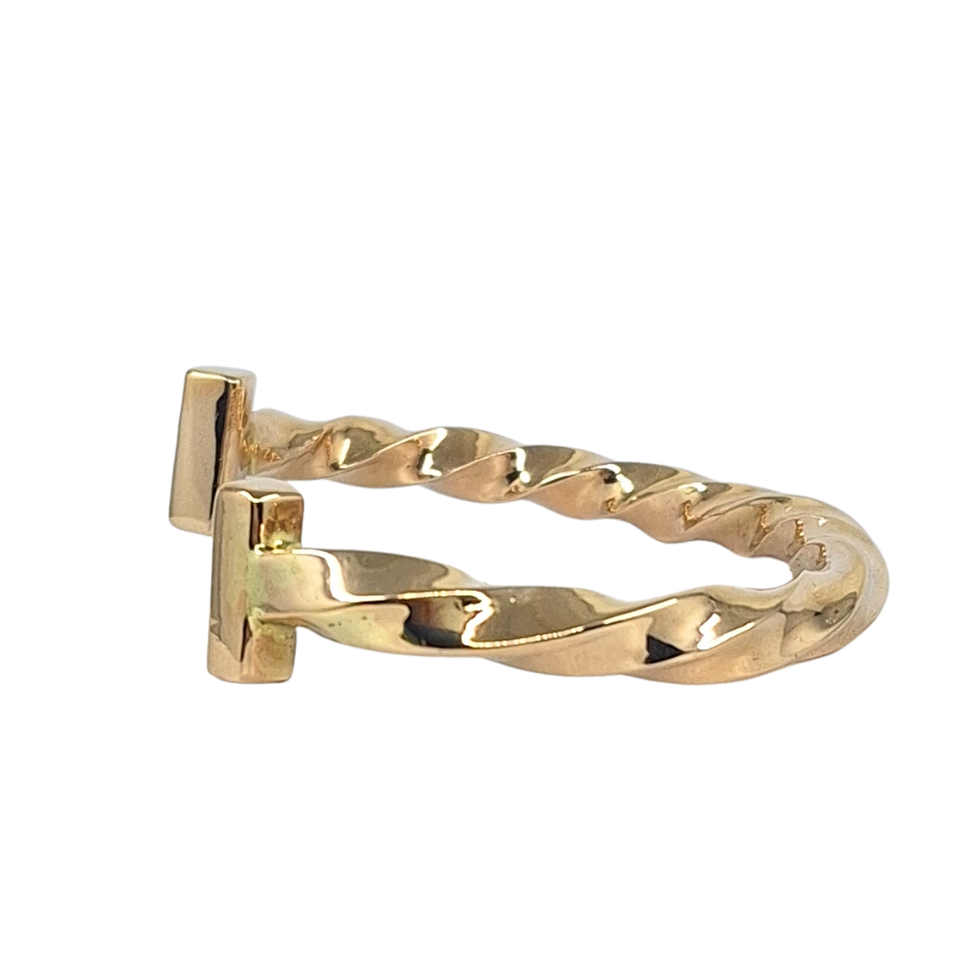 9ct Yellow Gold Twist Torque Bangle