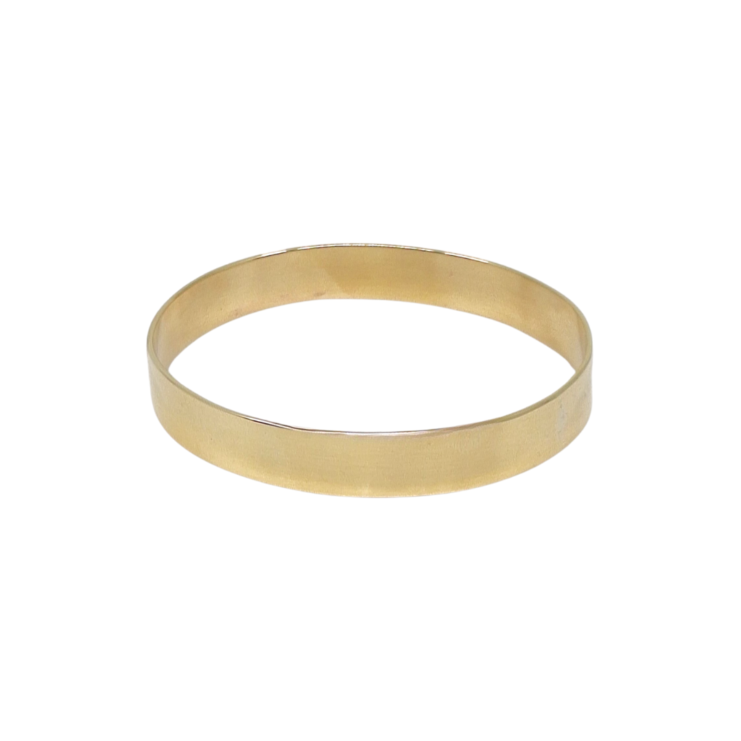 9ct Yellow Gold Plain Slave Bangle