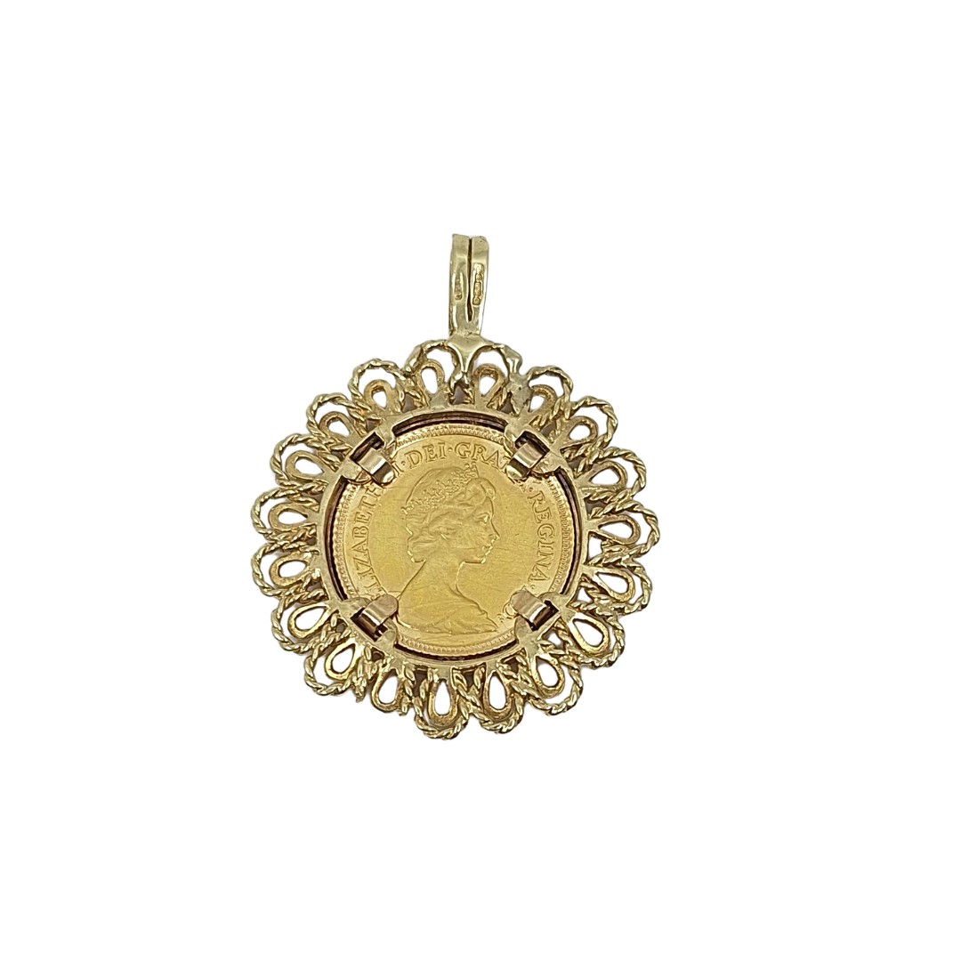 Half Sovereign Pendant 1982