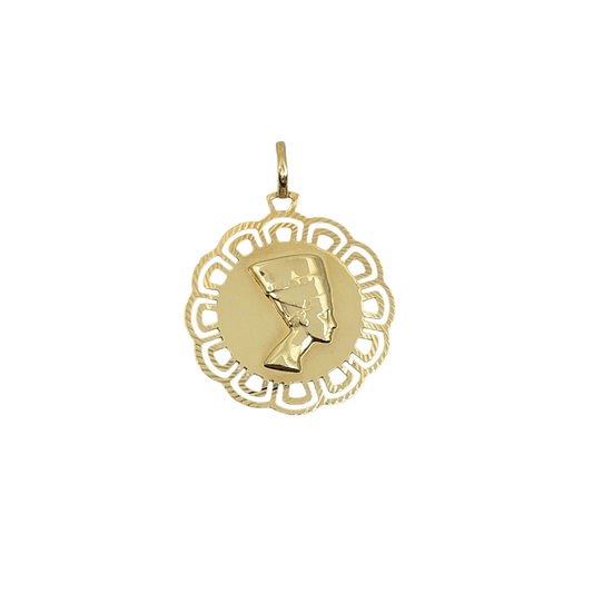 9ct Yellow Gold Egyptian Head Pendant