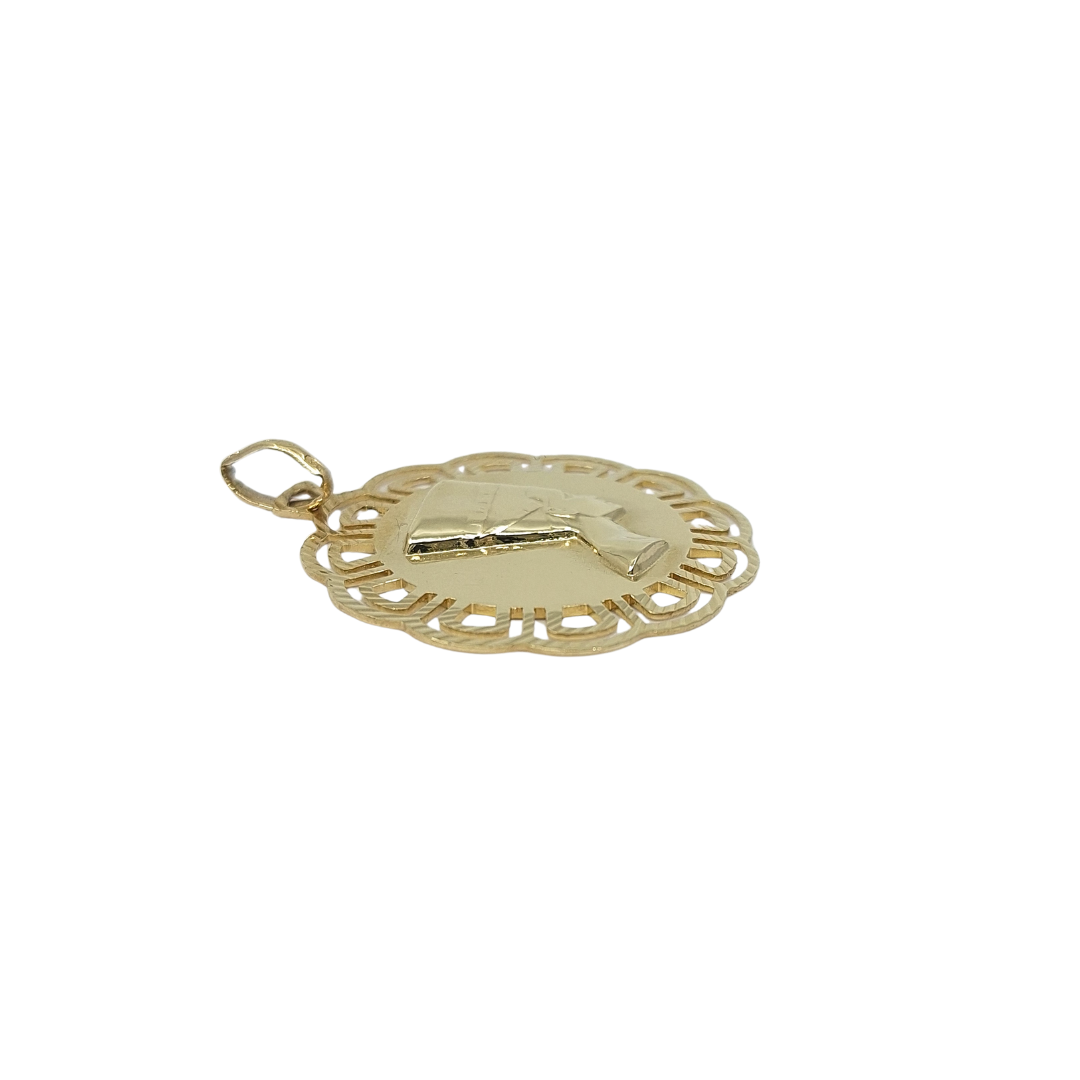 9ct Yellow Gold Egyptian Head Pendant