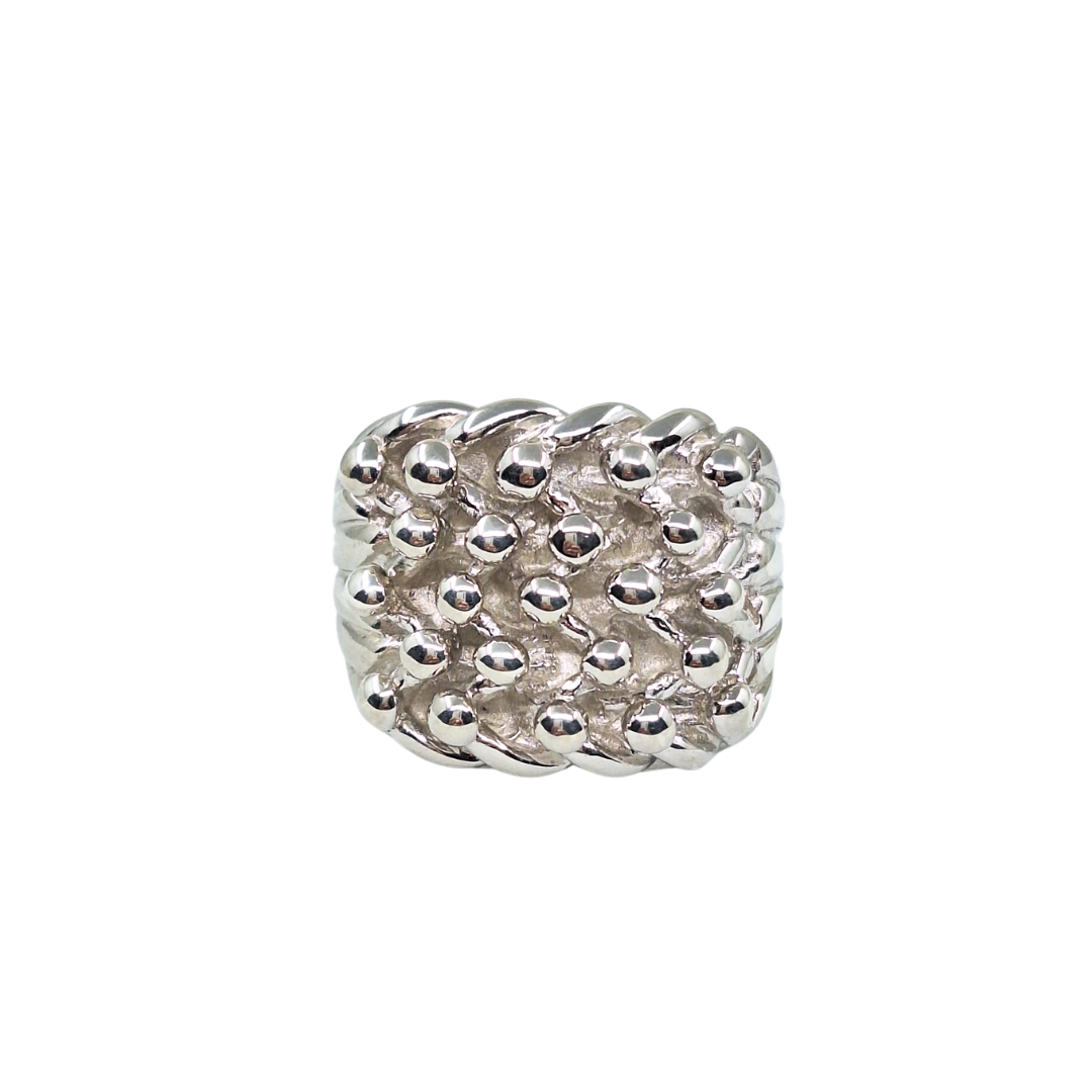 Silver 5 Row Keeper Ring