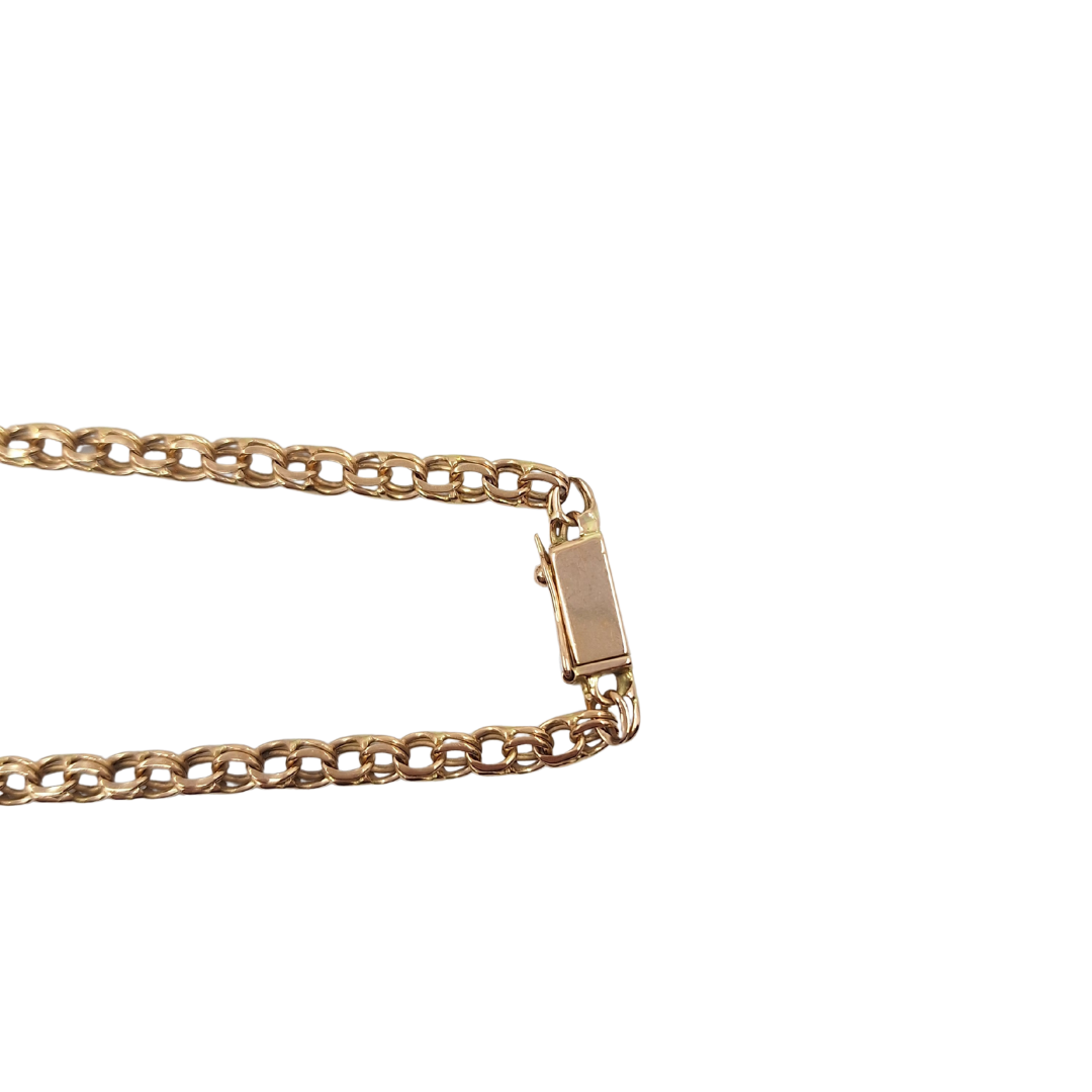14ct Rose Gold Fancy Link Chain 23"