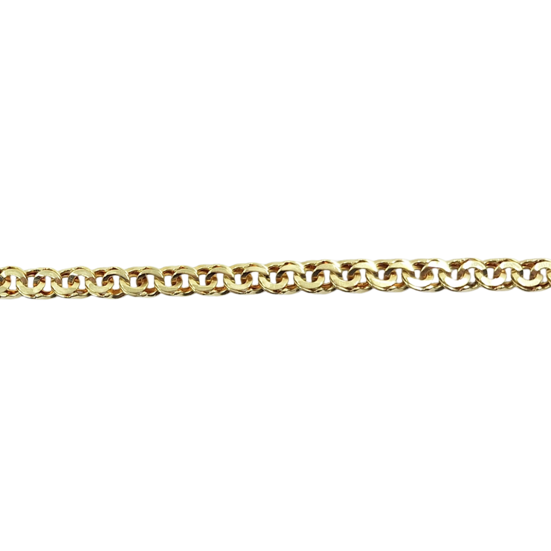 14ct Yellow Gold Fancy Link Bracelet 8"