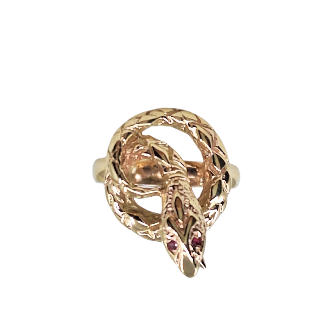 9ct Yellow Gold Snake Ring