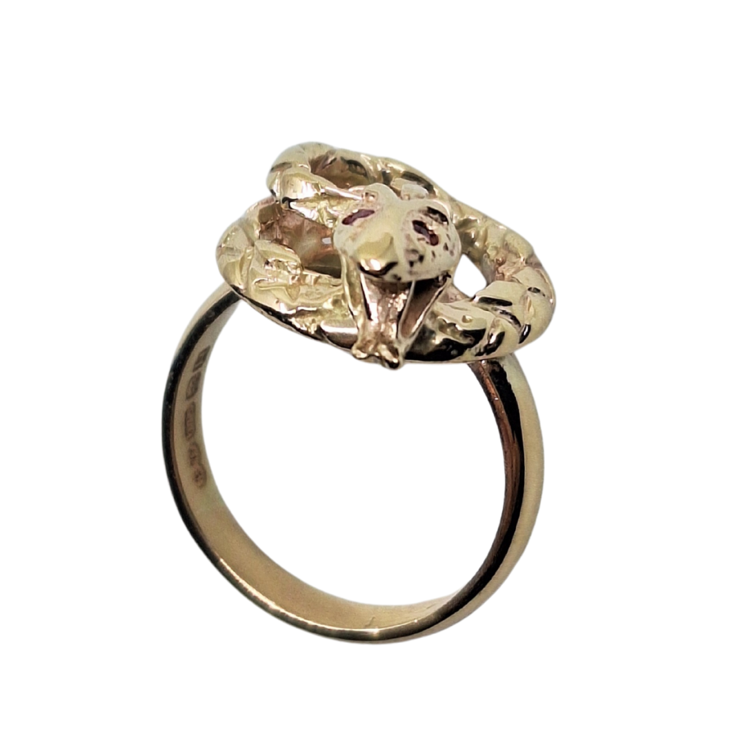 9ct Yellow Gold Snake Ring