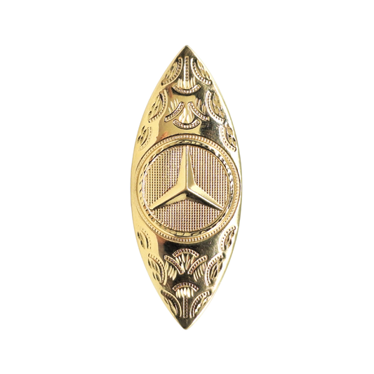 14ct Yellow Gold Marquise Shape Mercedes Ring