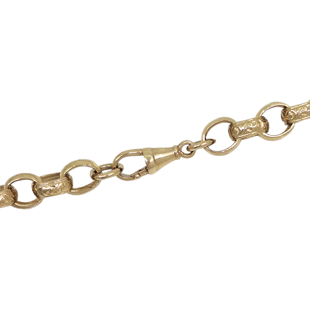 9ct Yellow Gold Patterned Chain 24"