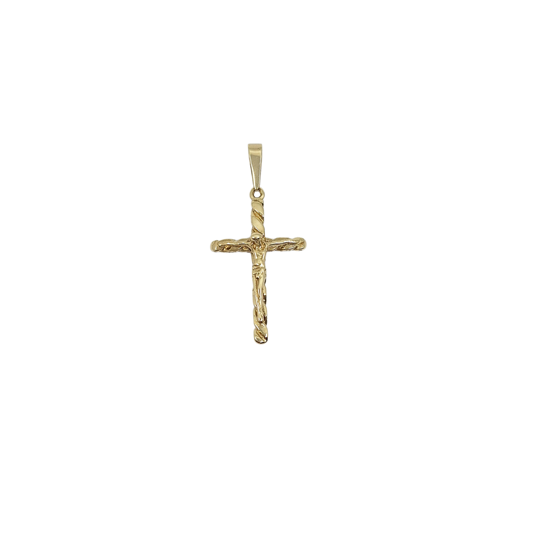 9ct Yellow Gold Crucifix