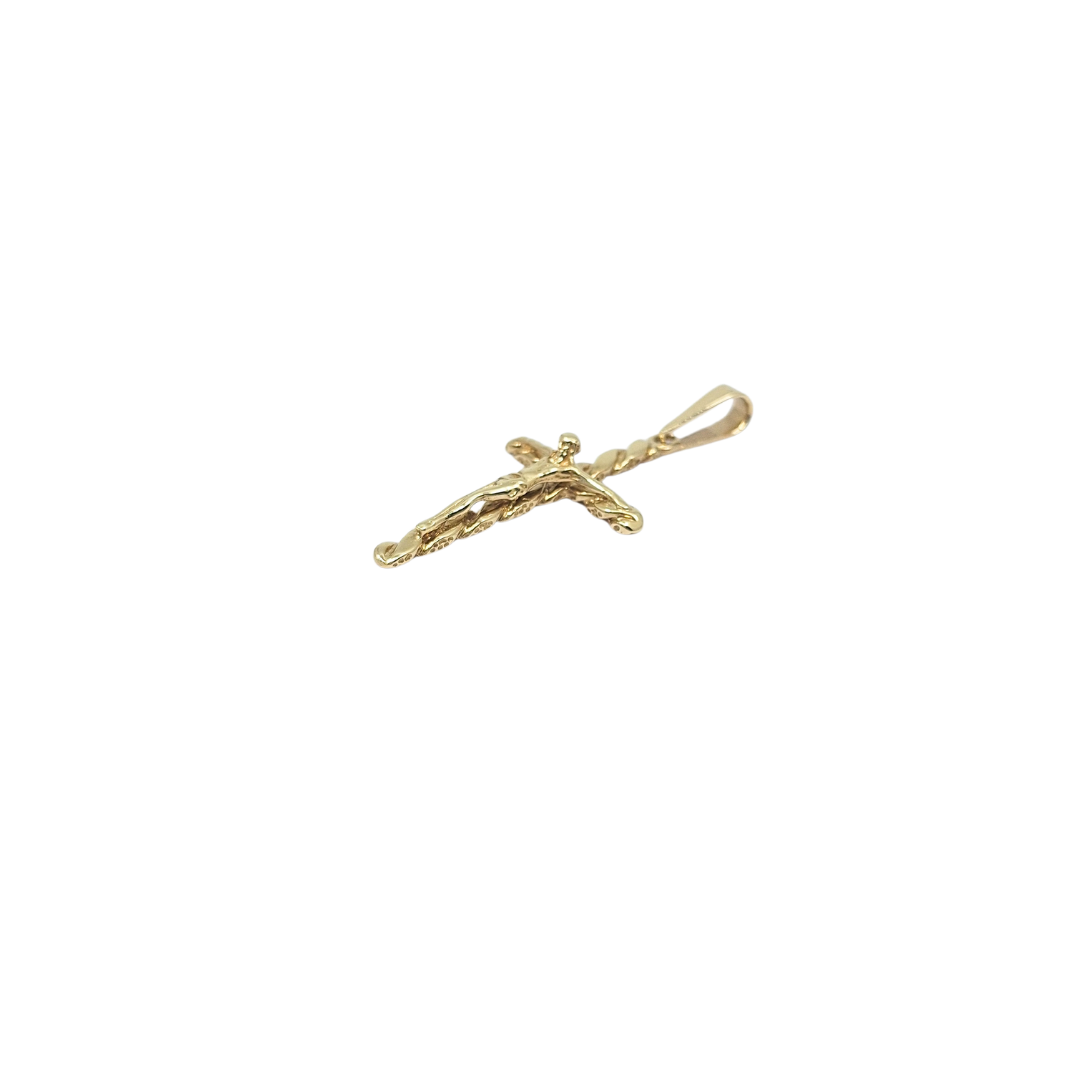 9ct Yellow Gold Crucifix