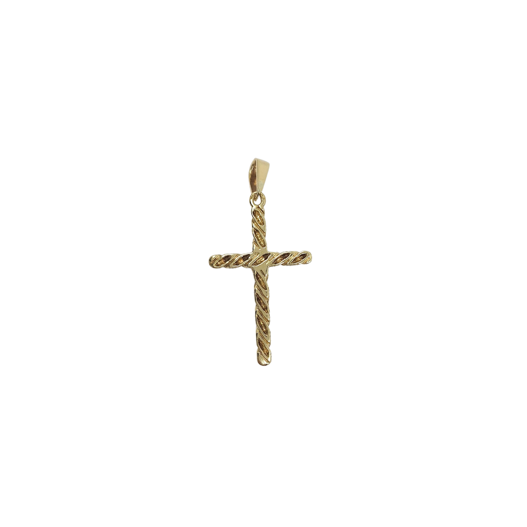 9ct Yellow Gold Crucifix