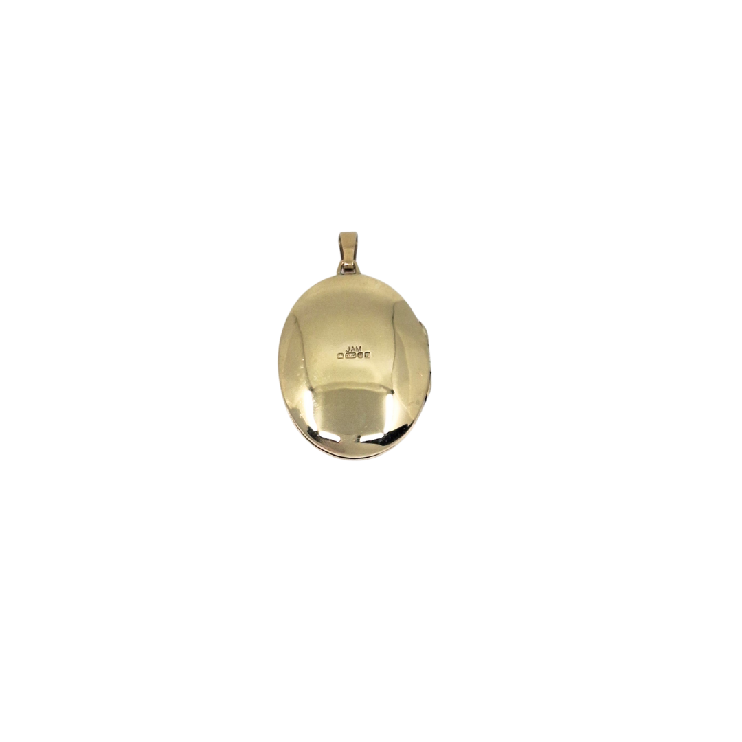 9ct Yellow Gold Patterned Locket