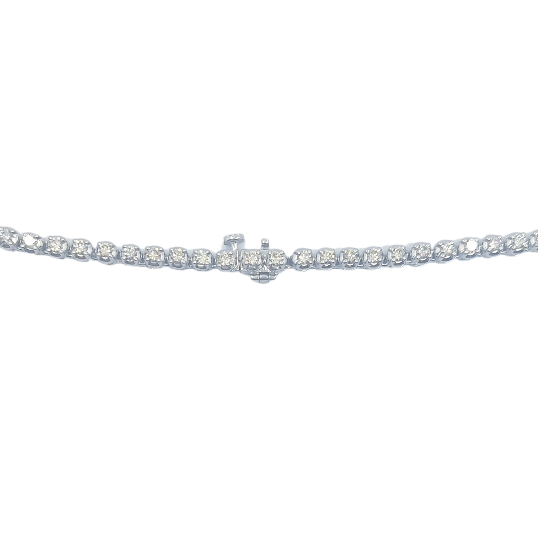 9ct White Gold Diamond Necklace 6.37ct