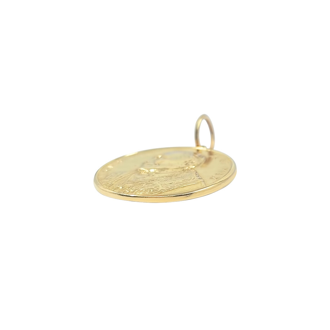 9ct Yellow Gold Pope Pendant
