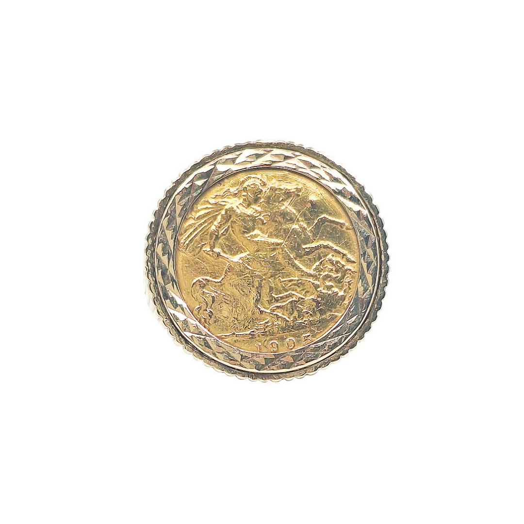 Half Sovereign Ring 1905