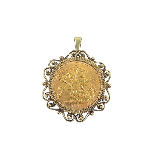 Full Sovereign Pendant 1979