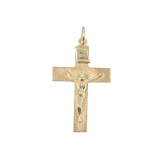 9ct Yellow Gold Crucifix