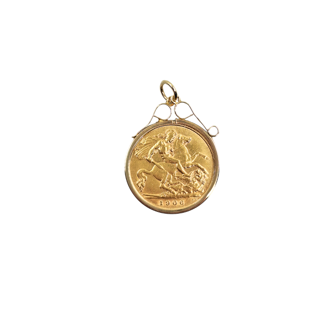 Half Sovereign Pendant 1906