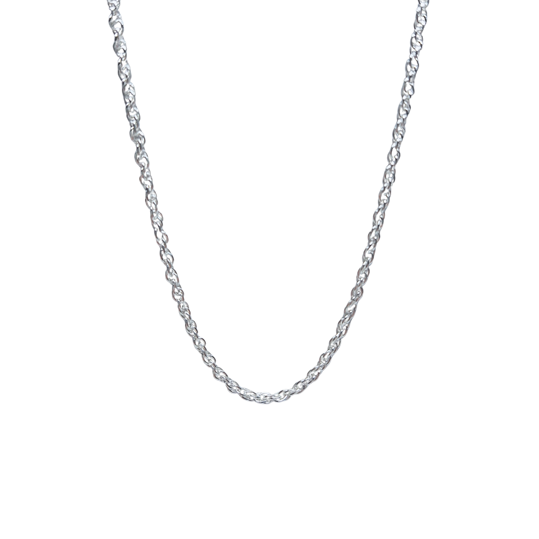 Silver Prince Of Wales Chain 24"