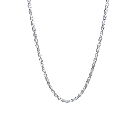 Silver Prince Of Wales Chain 24"