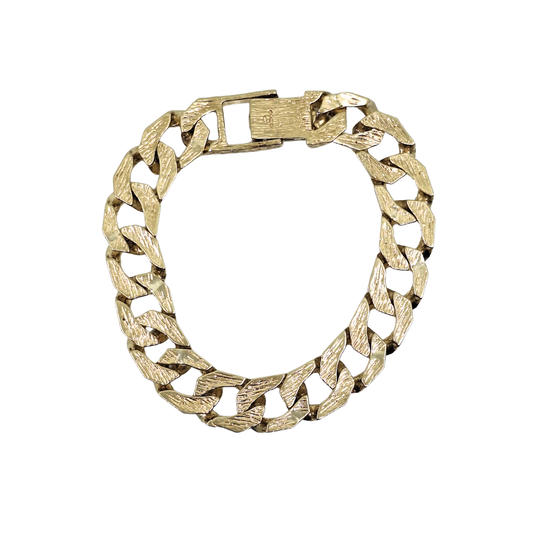 9ct Yellow Gold Chaps Bracelet 8"