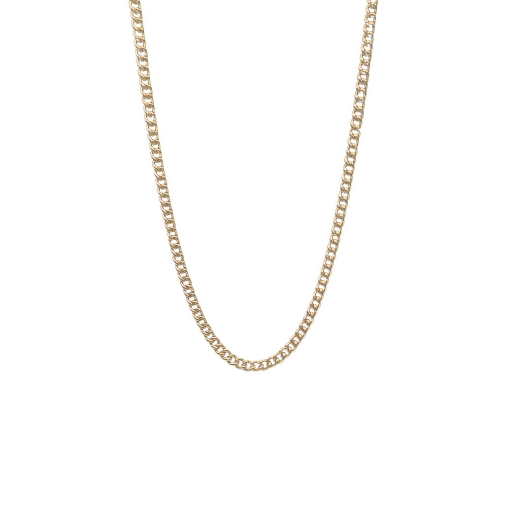 9ct Yellow Gold Curb Chain 30"