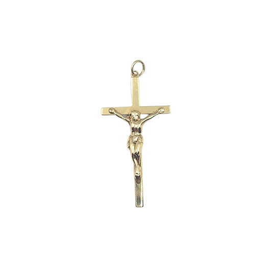 9ct Yellow Gold Crucifix