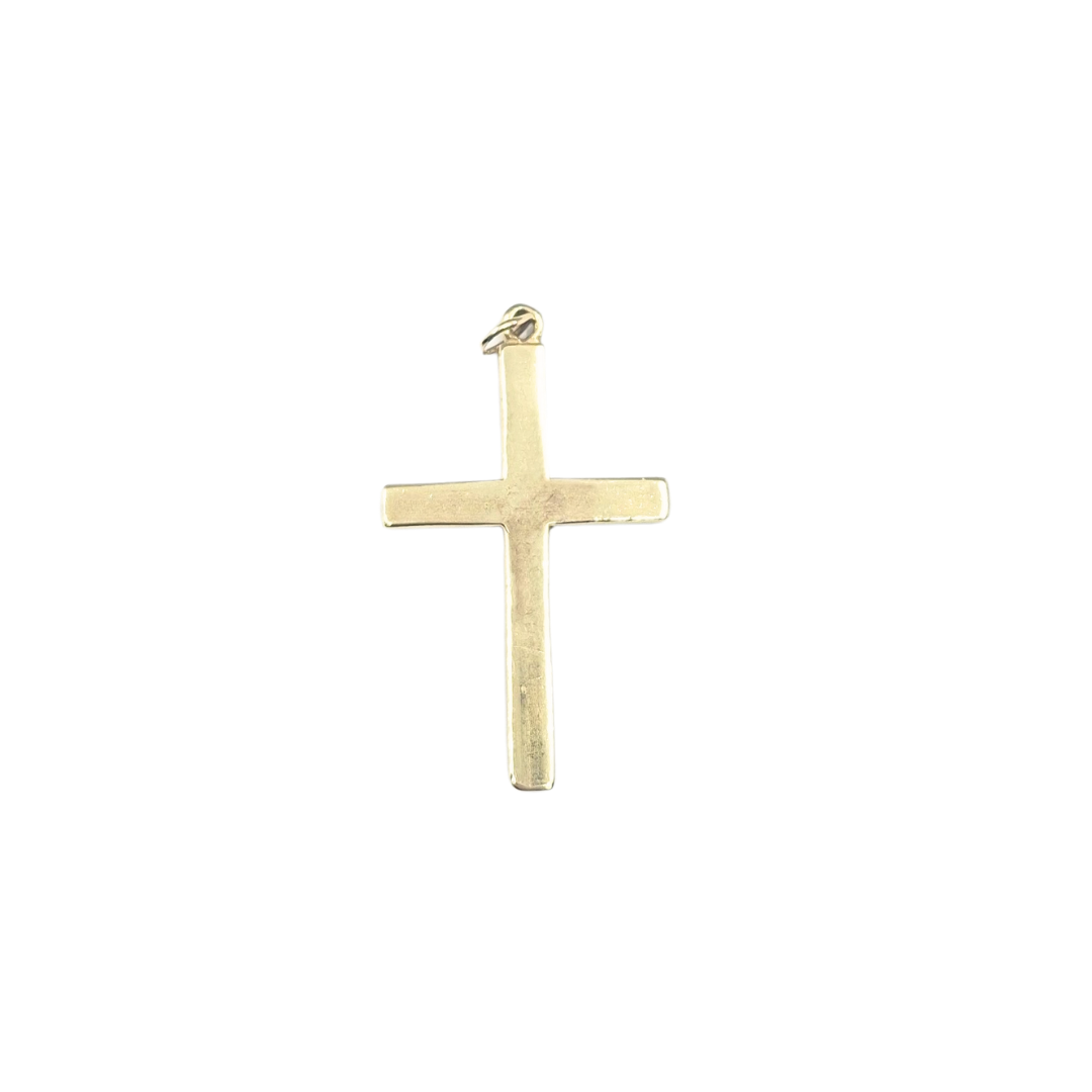 9ct Yellow Gold Patterned Cross