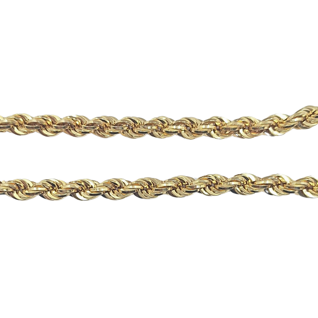 9ct Yellow Gold Rope Chain 24"