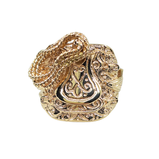 9ct Yellow Gold Saddle Ring