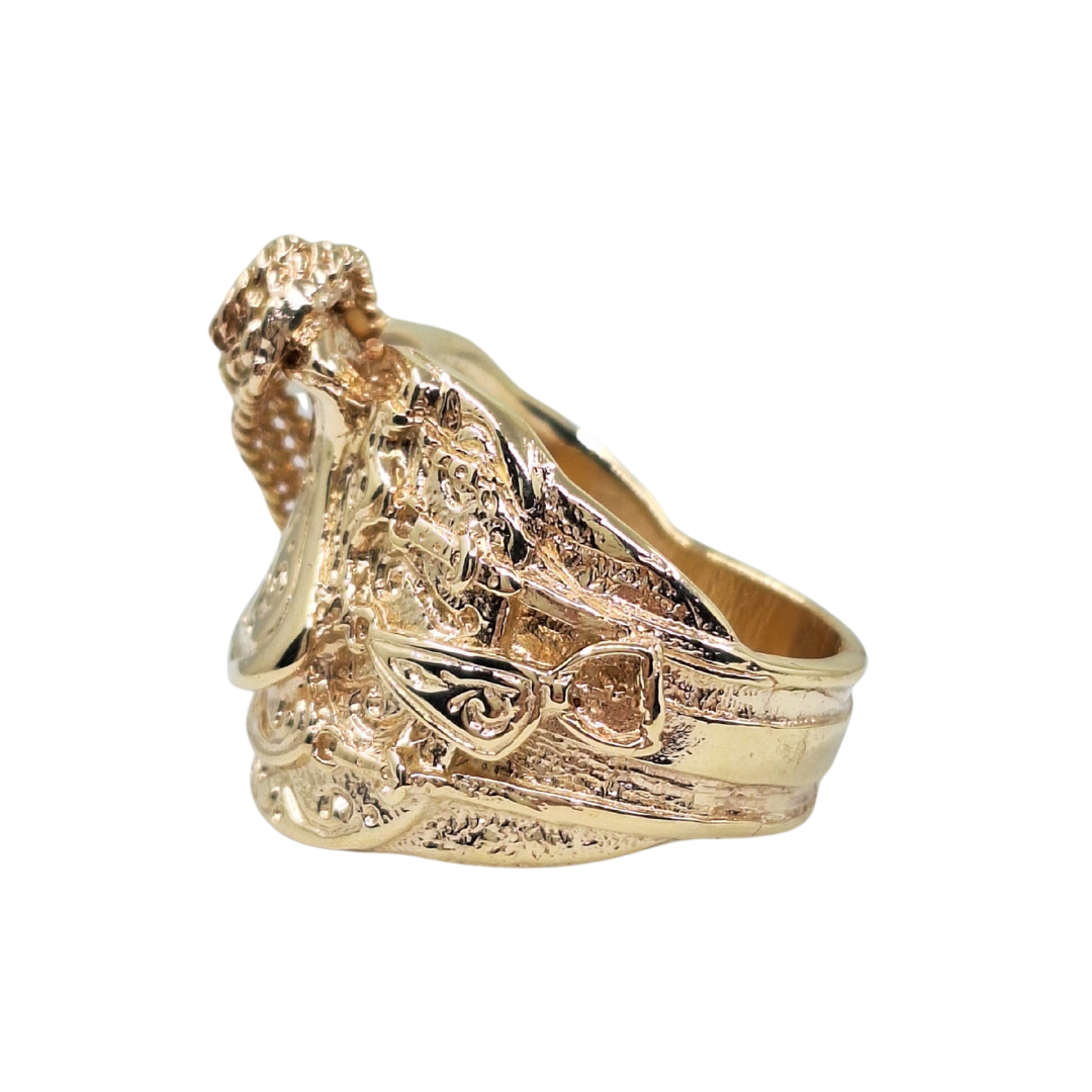 9ct Yellow Gold Saddle Ring
