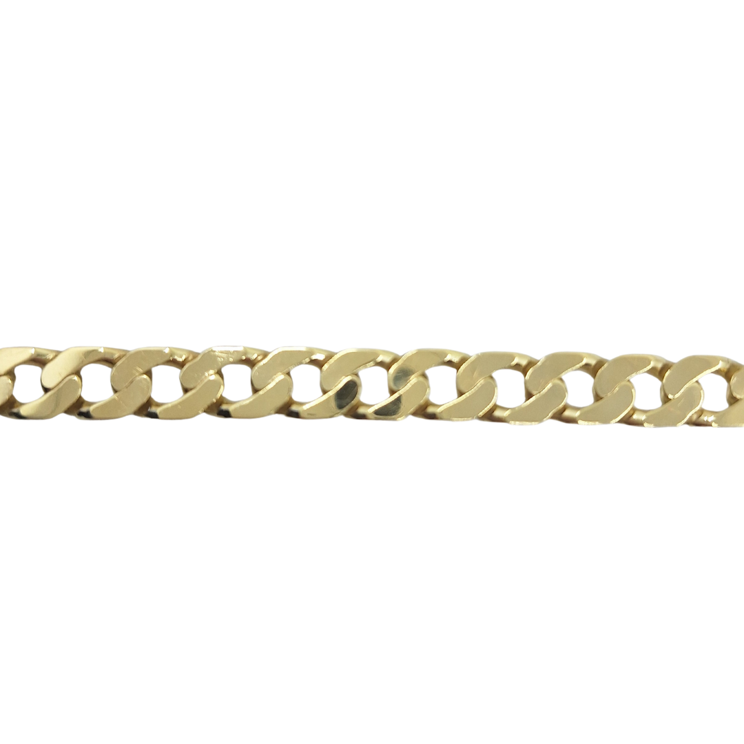 9ct Yellow Gold Curb Bracelet 9"