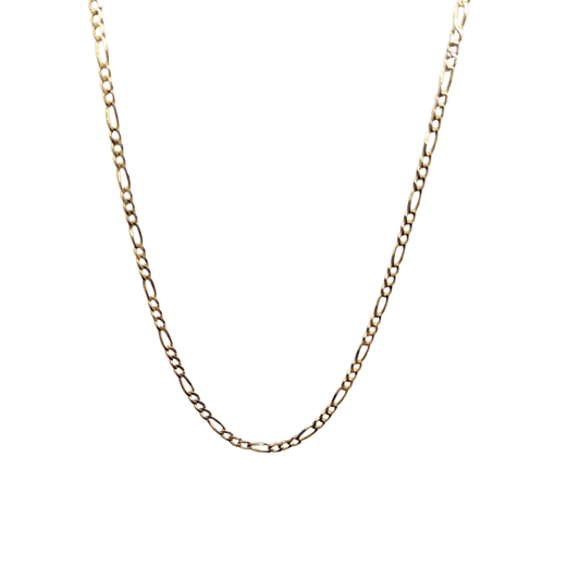 9ct Yellow Gold Figaro Chain 20"