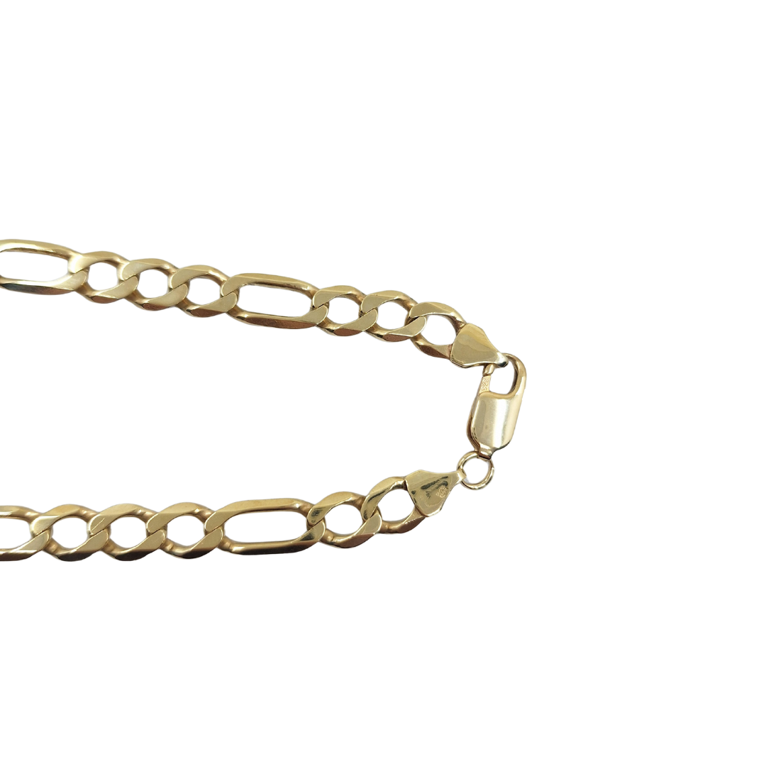 9ct Yellow Gold Figaro Chain 33"